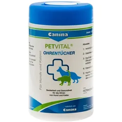 Petvital Feuchttücher für Ohren vet. 120 St