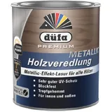 düfa Premium Metallic Holzveredlung Titan 750 ml Holzlasur Schutzlasur │ Holzveredlung mit Metallic-Pigmenten