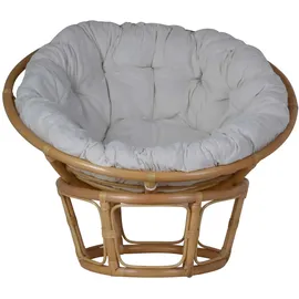 MiaMöbel Sessel 'Papasan' honig, Ø 80 cm Rattan