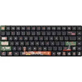 Keychron Keycaps Low Profile LSA Dye-Sub PBT Full Set, Tastenkappensatz, Tastenkappen für mechanische Tastaturen Low-Profile ANSI Layout - (133-Tasten) / New York