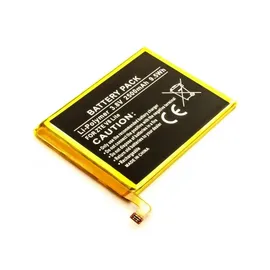 AccuCell Akku passend für ZTE V8 Lite, Li-Polymer, 3,8V, 2500mAh, 9,5Wh, built-in, ohne Werkzeug