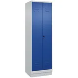 C+P Classic PLUS Wäsche-Spind 1950x600x500 lichtgrau/enzianblau