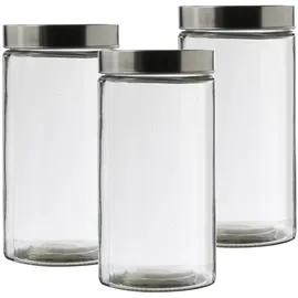 GAUMENKICK Vorratsglas 1,7 l 3 St.