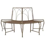 vidaXL Baumbank 160 x 80 x 89 cm Antikbraun