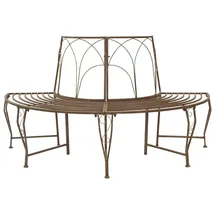 vidaXL Baumbank 160 x 80 x 89 cm Antikbraun