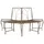 vidaXL Baumbank 160 x 80 x 89 cm Antikbraun