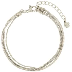 My Jewellery Armband mit minimalistischen Gliedern und Dreifach Armbänder & Armreife   Damen 