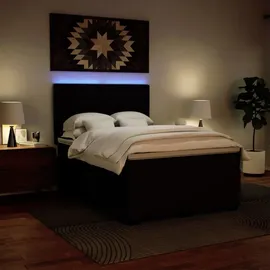 vidaXL Boxspringbett 140 x 200 cm Schwarz