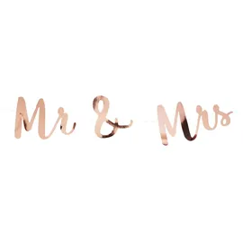 Oblique Unique Mr & Mrs Girlande 1,5 m Gold/Roségold