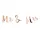Oblique Unique Mr & Mrs Girlande 1,5 m Gold/Roségold