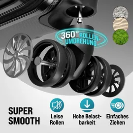 monzana Koffer-Set 3-tlg. schwarz