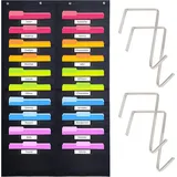 Hippo Creation Heavy Duty Storage Pocket Chart Organizer schwarz 20 St.
