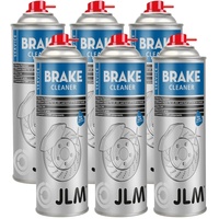 JLM Bremsenreiniger Spray - Effektive Reinigung von Schmutz, Öl und Bremsstaub von Bremsscheiben, Bremsbelägen & Kupplungsteilen - 6 x 500ml Sprühdose