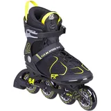 K2 F.I.T. 84 Speed ALU Inline Skate Schwarz/Gelb 43,5