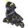 K2 F.I.T. 84 Speed ALU Inline Skate Schwarz/Gelb 43,5