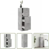 The Living Store - Vidaxl Apothekerschrank Betongrau 40x41x118 Cm Holzwerkstoff