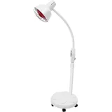 MEHOOSPVN 275W Infrarotlampe Rotlichtlampe Wärmelampe mit Timer und Fernbedienung, 5 Allrichtungsräder, Höhenverstellbar 360° Drehbar Therapielampe Rotlicht Infrarotlampe 0-115°C Temperatur Einstellbar