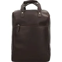 Harold's Campo Rucksack Leder 45 cm Laptopfach braun