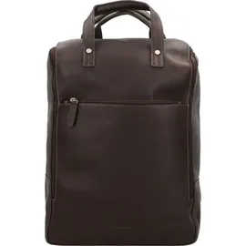 Harold's Campo Rucksack Leder 45 cm Laptopfach braun