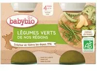 Babybio LÉGUMES VERTS DE NOS RÉGIONS dès 4 mois Aliment 260 g