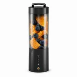 Tekoo Akku-Smoothie-Maker Tragbarer Standmixer 4000mAh Akku & 6 Edelstahl-Klingen, BPA-frei, 150 W, Magnetische Aufladung, 6 Edelstahlklingen, 20.000 U/min, BPA-frei schwarz