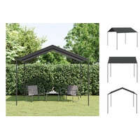 vidaXL Pavillon Gartenpavillon Anthrazit 3x3 m Stahl und Stoff schwarz