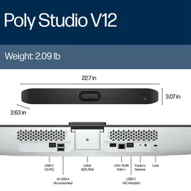 Poly Studio V12 USB-Videobar