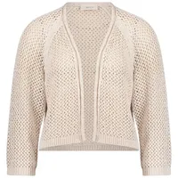 Cartoon Strick-Cardigan mit Glanzeffekt Safari Beige 40