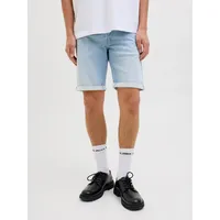 JACK & JONES Herren, Jeans Short JJIRICK JJICON I.K. Mid waist regular fit 12269609 blau L