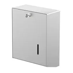 CWS Universal 750 Faltpapierspender 3110500 , Aluminium eloxiert, mit Zylinderschloss