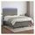 vidaXL Boxspringbett 140 x 200 cm Dunkelgrau