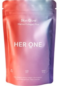 HER ONE Nahrungsergänzung Haut & Glow Pfirsich-HibiskusSkin Glow – Marine Collagen Plus