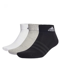 adidas Adidas, Cushioned Sportswear Ankle Socks 6 Pairs, Socken, Mittel Graue/Weiß/Schwarz, L, Unisex-Adult