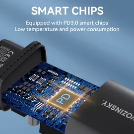 wozinsky USB-A auf USB-C 20W Adapter Schwarz