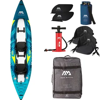Aqua Marina Steam 412 2 Personen aufblasbar Kanu Boot Wildwasser Kajak