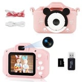 Ainiv Kinder Kamera, 20MP Wiederaufladbar Kinder Digitalkamera, 2,0" IPS-Bildschirm Kamera Kinder, 1080P HD Kamera mit 32G Karte, Kids Video Camcorder, Selfie Kinder für 3-12 Jahre Jungen und Mädchen