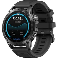 GPS Smart Watch 1,43 Zoll AMOLED Display Fitness Tracking Smartwatch Drahtlose Anrufe Damen Smartwatch - Schwarz