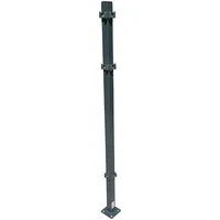 PEDDY SHIELD Zaunpfosten 4 x 110 cm Grau/Stahl