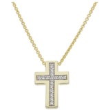 JuwelmaLux Kreuzanhänger JuwelmaLux Anhänger Kreuz 333/000 (8 Karat) Gold Zirkonia JL30-02-3210 (1-tlg)