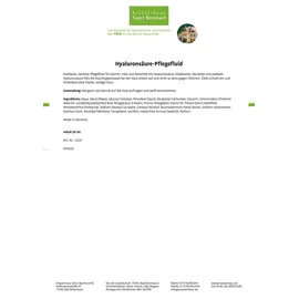 Kräuterhaus Sanct Bernhard Hyaluronsäure-Pflegefluid 50 ml