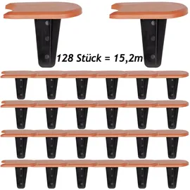 Gardebruk Beeteinfassung 4er-Set Terrakotta 15,2m
