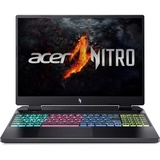 Acer Nitro 16 (AN16-41-R18L) Gaming Laptop | 16" WUXGA 165Hz Display | AMD Ryzen 7 7840HS | 16 GB RAM | 1 TB SSD | NVIDIA GeForce RTX 4060 | Windows 11 | QWERTZ Tastatur | schwarz