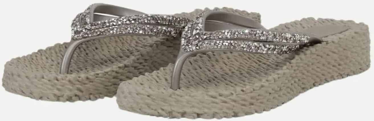 Flip Flop mit Platform Beige 39