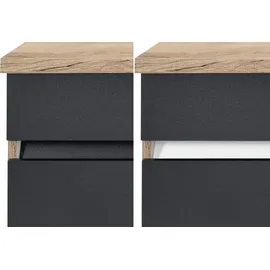 OPTIFIT Seitenschrank Roth 60 x 57,1 x 206,8 cm Schwarz