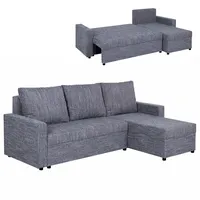 Roller Ecksofa - grau - Liegefunktion