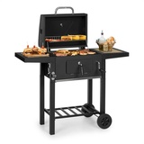 Klarstein Meat Machine Holzkohlegrill schwarz