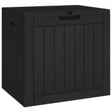 furnicato Gartenbox Schwarz 55,5x43x53 cm Polypropylen