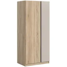xonox.home Kleiderschrank Oakland 80 x 183 x 53 cm Braun