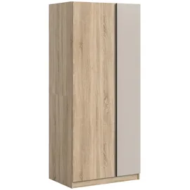 xonox.home Kleiderschrank Oakland 80 x 183 x 53 cm Braun