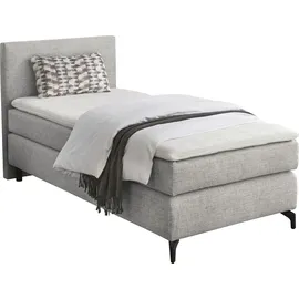 Jockenhöfer Boxspringbett Alinas, mit Topper", und Zierkissen, in unterschiedliche Farbvarianten und Breiten lieferbar, grau